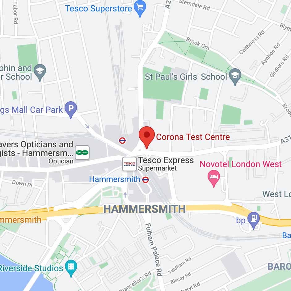 Covid-19 Travel Testing in Hammersmith